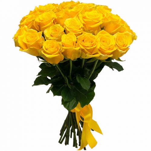 Заказать 31-у желтую розу с доставкой по Ахтырскму